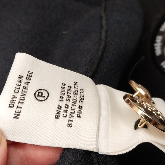 NWT XL BAGATELLE Chic Navy Women's Blazer with Gold Accents - Picture 14 of 17